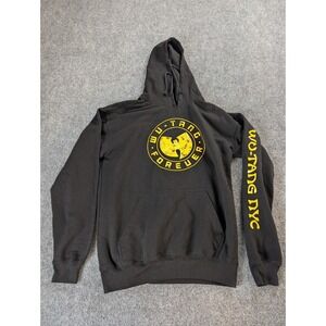 Wu-Tang Forever Hoodie Men's Medium Black Yellow Hip Hop Streetware